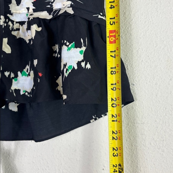 Joie Ashlene Silk Blend Floral Wrap Short Sleeve Top Blouse size XXS - Picture 9 of 11